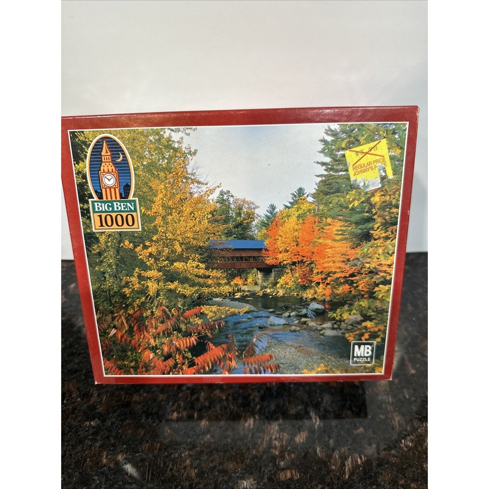 Big Ben 1000 Piece Puzzle Covered Bridge Conway New Hampshire USA 20x26 MB